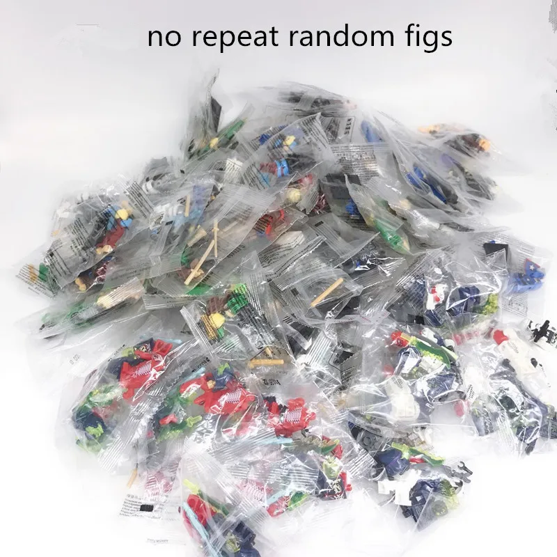 

30-1000pc no repeat random compatible LEGInglys figures super heros star wars blocks with weapons blocks toys gift