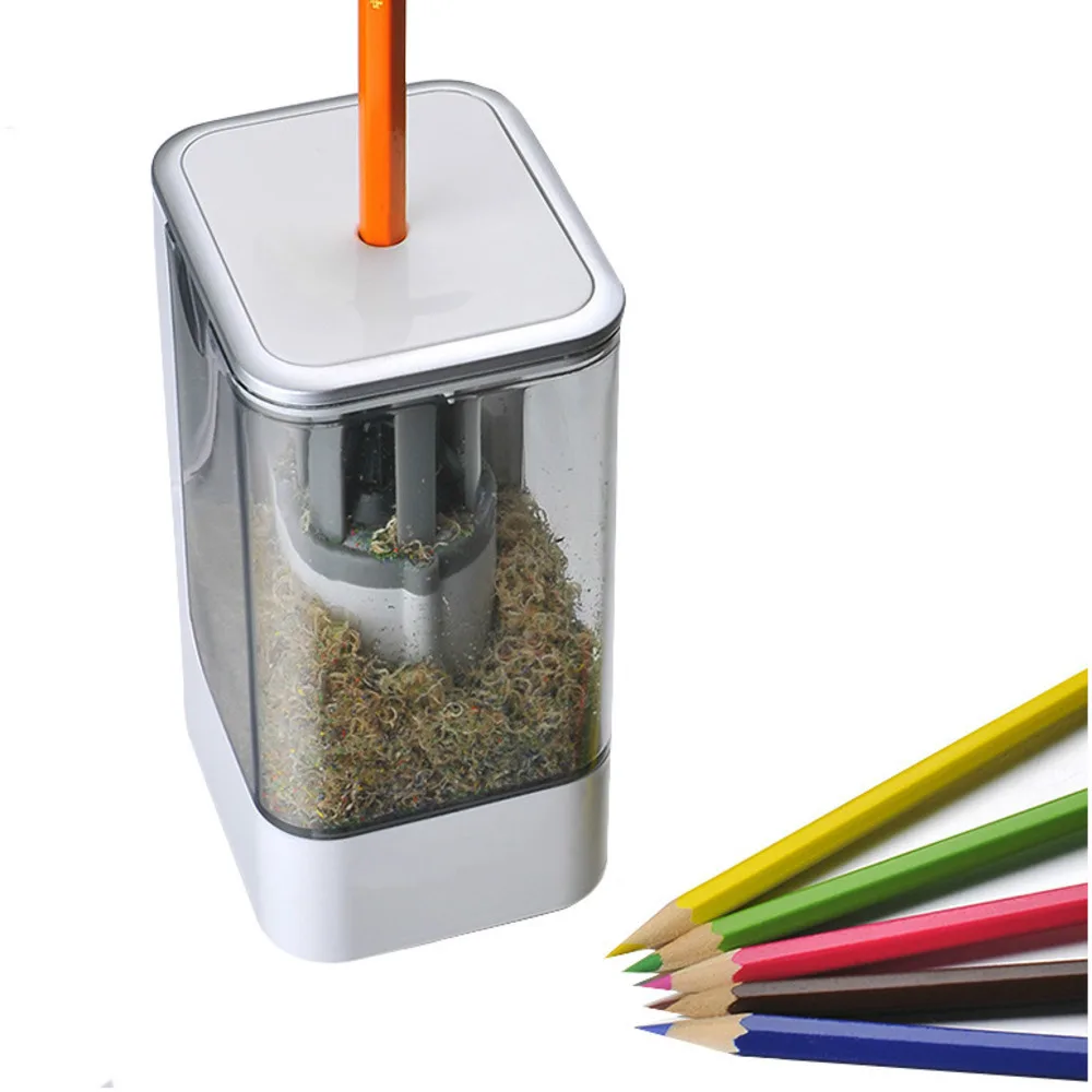 

Electric Pencil Sharpener High Quality Automatic Electronic And One Hole Plug In Use Safety For Kids 8006ZLu 8