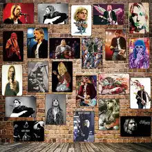 [Mike86] музыкальная металлическая вывеска настенная доска на заказ плакат личность железная живопись Декор Искусство LT-1699