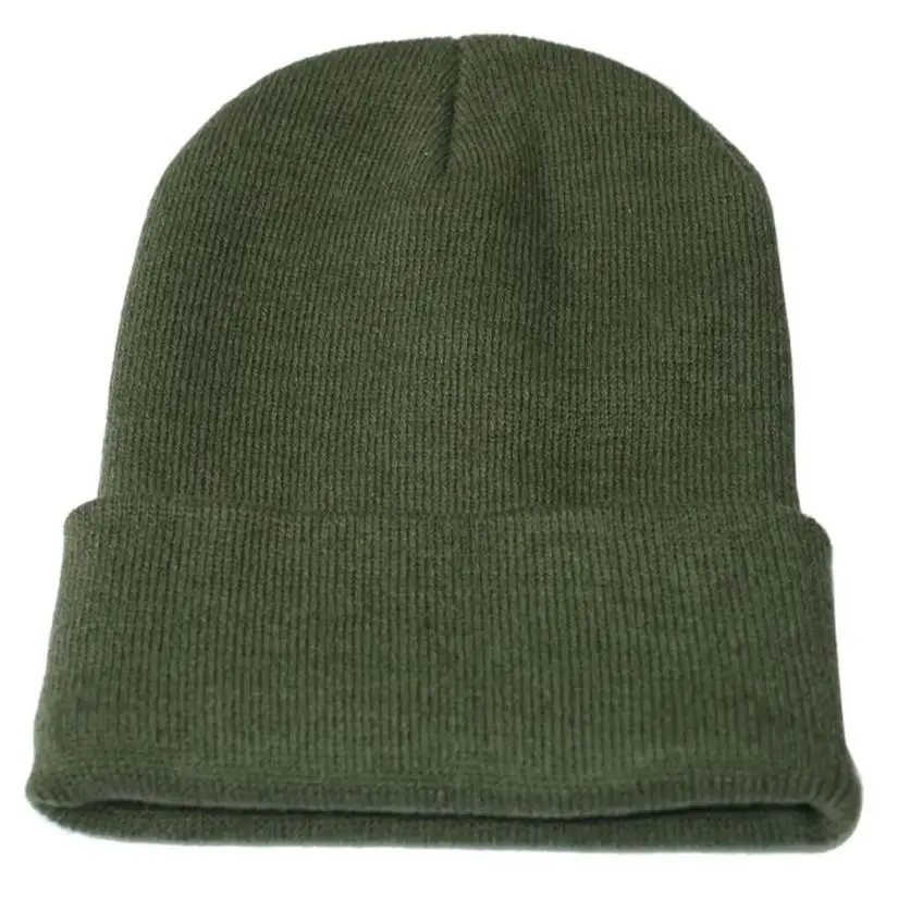 

Unisex Slouchy Knitting Beanie Hip Hop Cap Warm Winter Ski Hat Acrylic fibres 28*16cm(Elastic) fashionable and warm Soft