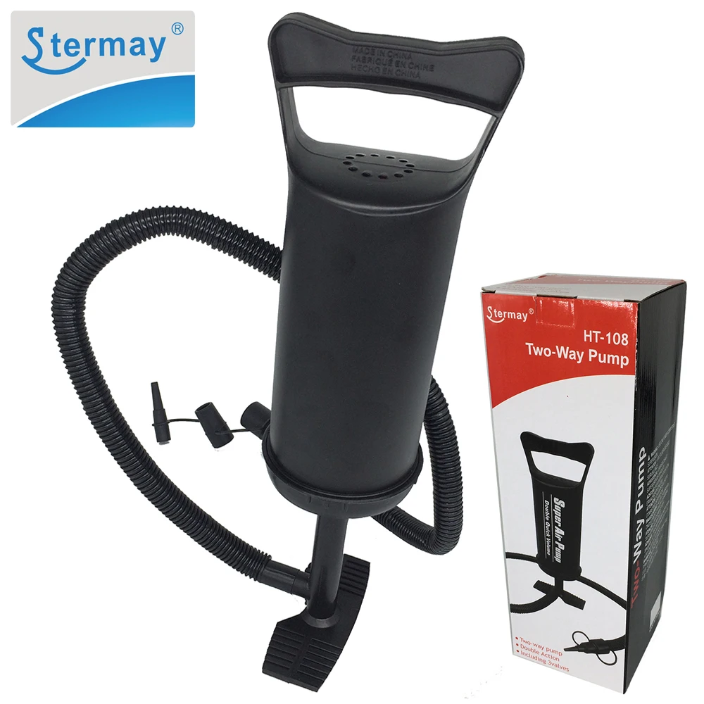 Stermay HT 108 супер ручной воздушный насос 3 насадки пластиковая инфляция для плавания