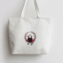 No face мужские сюжеты из японского аниме сумка хозяйственная сумка с изображением мультипликационных героев школьная сумка AN259