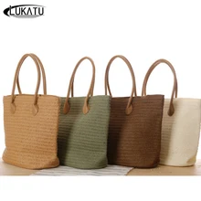 Повседневная Соломенная Сумка Неокрашенная, плетеная Сумка-тоут женская плетеная Сумочка для лета ручной работы винтажный мини тканый ротанг пляжные сумки женские