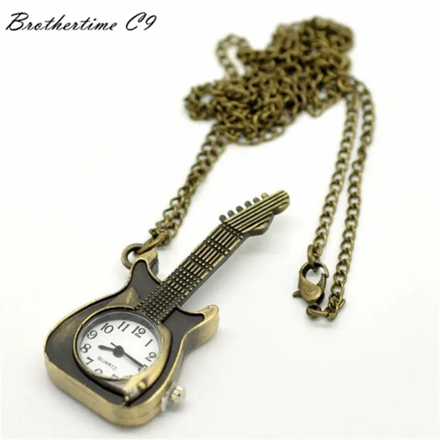 Relogio Masculino Guitar Shape Pocket Quartz Keyring Watch keychain Pendant Gift Relogio Masculino Guitar Shape Pocket Quartz Keyring Watch keychain Pendant Gift