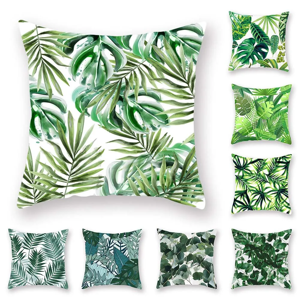 1 قطعة نبات استوائي ورقة كيس وسادة غطاء الوسادة أريكة سرير سيارة مقهى مكتب ديكور