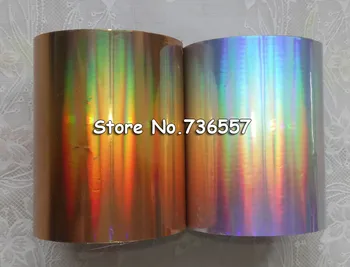 

One Roll (640mmx120m) Laser Silver Color Hot Stamping Foil Paper High Quality and Factory Price