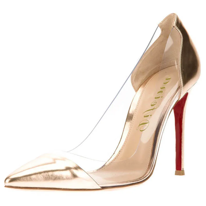 shoes with clear sides