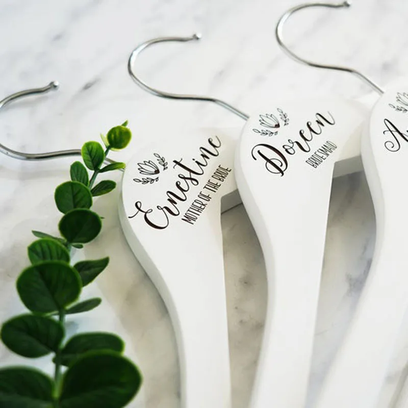 Personalised Wedding Engraved Coat Hangers Wedding Gift for Bridesmaids