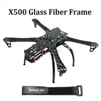 สัตว์เลื้อยคลานคนต่างด้าว X500 500 500 มิลลิเมตร Quadcopter ชุดกรอบใยแก้วที่มี 4 ชิ้นแขนพลาสติกสีดำสำหรับ Quadcotper