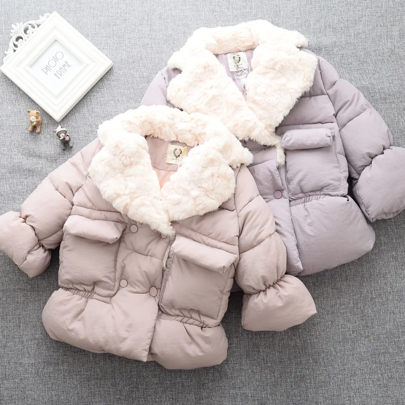 Girls Winter Jacket Limited Cotton Clothing On Behalf Of 2016 New Winter Coat Jacket Child Thickened