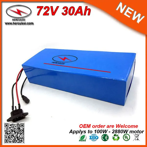 72v lithium ion pack