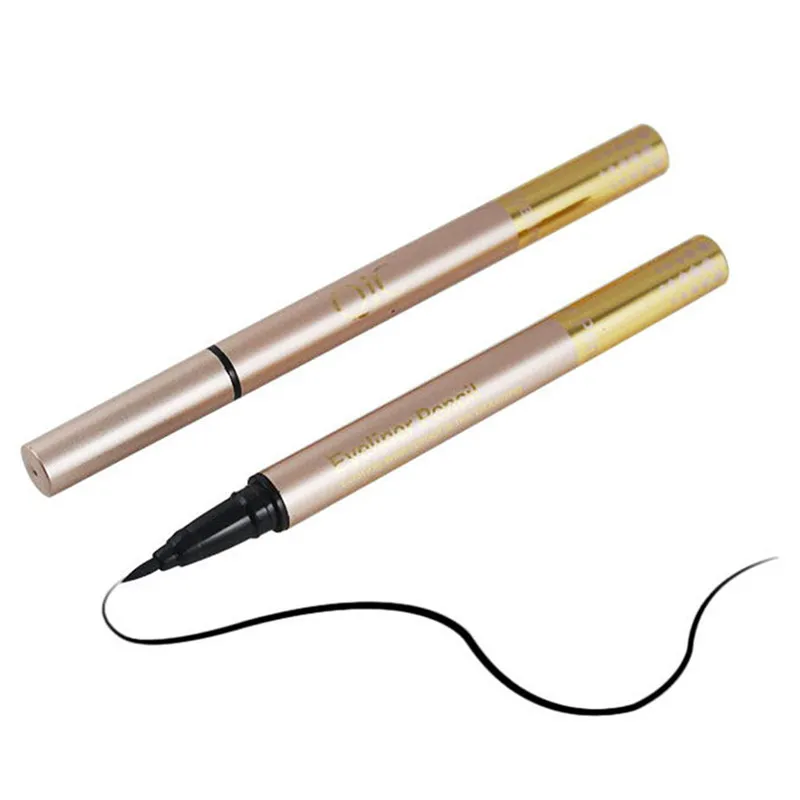 QIC Brand New Black Waterproof Liquid Eyeliner Pencil Long Lasting Smooth Eye Liner Pen Beauty Make Up Tool Eye Marker Cosmetics - Цвет: Black