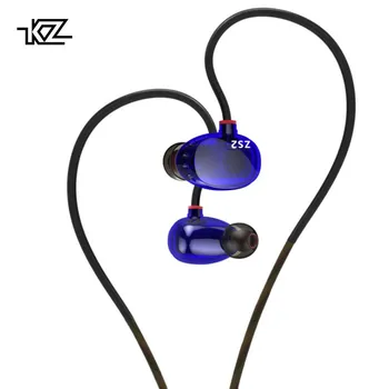 

KZ ZS2 Promotions Dual Dynamic Driver Headphones Stereo In-Ear Monitors HiFi Earphone With Microphones Noise Cancelling Earbuds