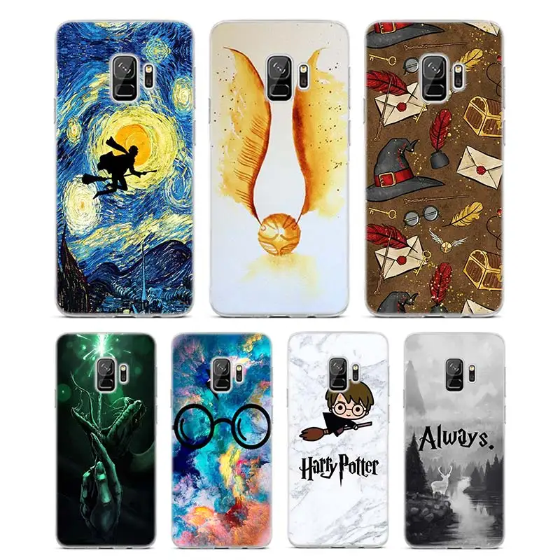 

Silicone Phone Case Harry Potter Hallows for Samsung Galaxy M30 M20 M10 S10 S9 S8 Plus Lite S7 S6 Edge Note 9 8 Cover