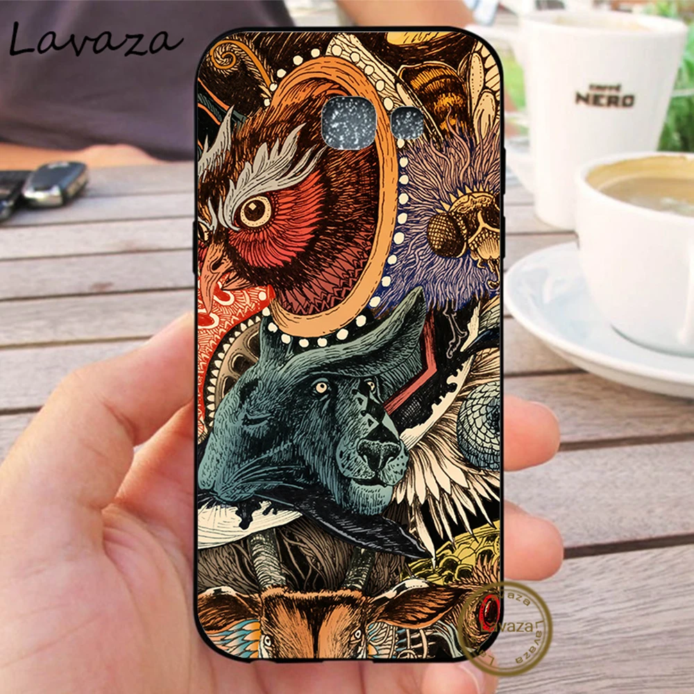 Lavaza японский стиль Art японский силикон чехол для samsung A3 A5 A6 плюс A7 A8 A9 A10 A30 A40 A50 A70 J6 - Цвет: 5