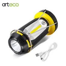 USB Перезаряжаемый Многофункциональный походный светильник, портативный уличный светодиодный фонарь, светильник-вспышка+ 6 режимов, подвесной светильник, магнитное основание