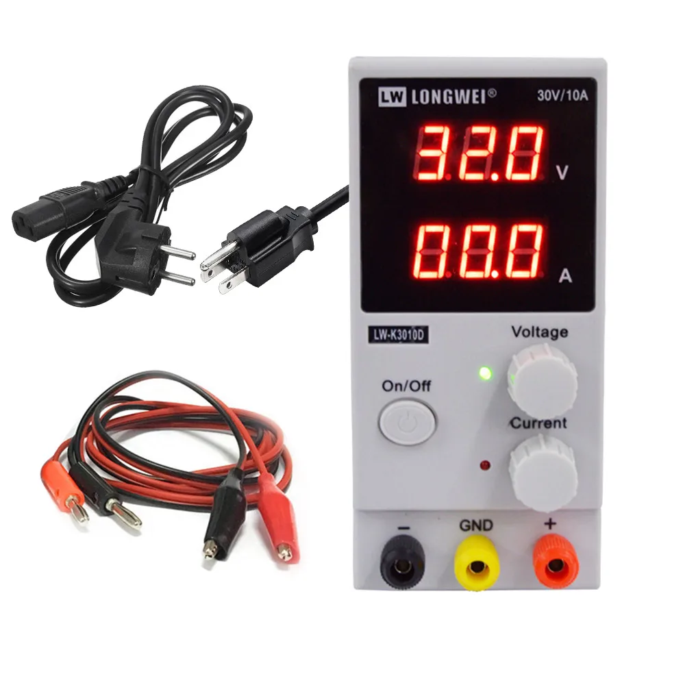 Meilleur LW 3010D DC alimentation numérique réglable batterie au Lithium charge 30V 10A commutateur laboratoire alimentation régulateur de tension