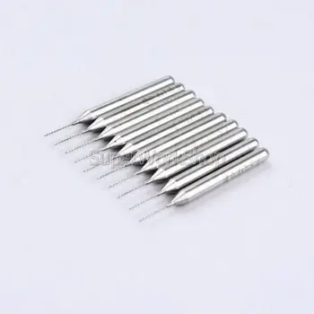 

10pcs 0.8mm NEW Carbide PCB Jewelry CNC Engraving Drill Bits End Mill power tools ZT0.8x10