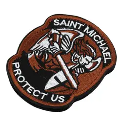 1 шт. Saint Майкл Барсук военно-Тактические армии мораль боевой Многокамерный патч одежда рюкзак