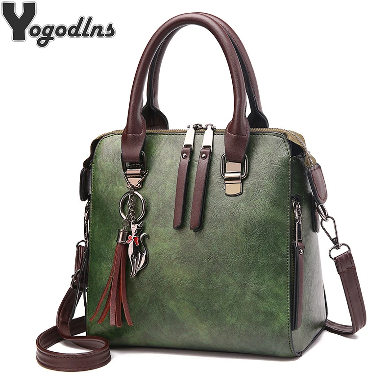 Vintage de cuero de la PU bolsos de las señoras bolsas de mensajero para mujeres, TotesTassel diseñador Crossbody bolso de hombro Boston bolsas de mano de Venta caliente Vintage de cuero de la PU bolsos de las señoras bolsas de mensajero para mujeres, TotesTassel diseñador Crossbody bolso de hombro Boston bolsas de mano de Venta caliente
