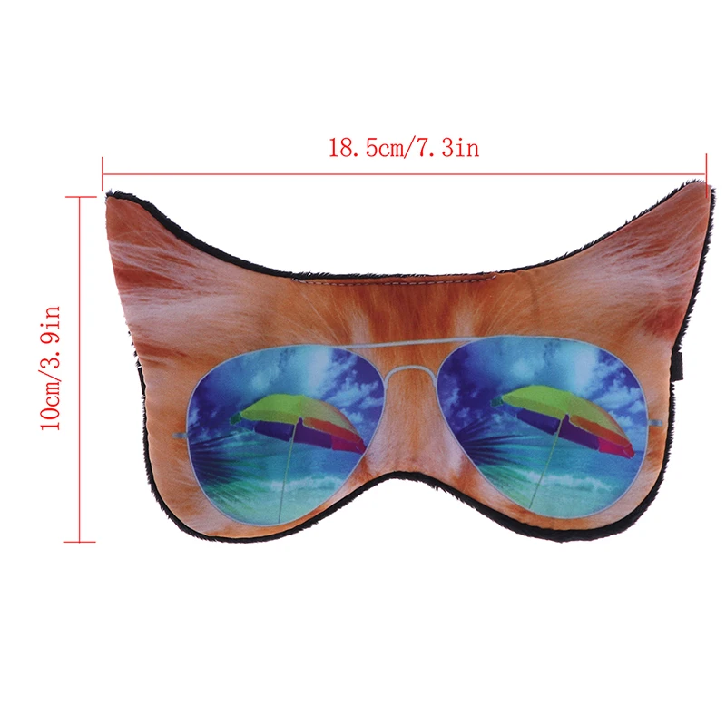 Милые 3D животные печати спальный глаз маска с повязкой на глаза расслабляющий сон путешествия покрывает глаз тени для сна инструменты повязка на глаза Мода