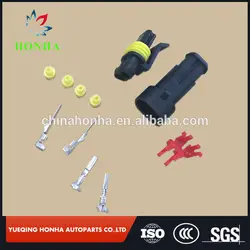 500 шт./лот DJ7021-1.5-11/21 282080-1 Tyco 2 Pin Superseal провода жгут мужской и женский опломбированный, Электрический разъемы