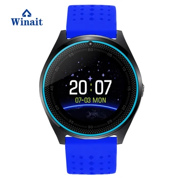 

V9 Winait 2018 Translucent touchscreen Camera long standby mini 1.22"inch 240X240 IPS HD full circle display Micro Sim Card
