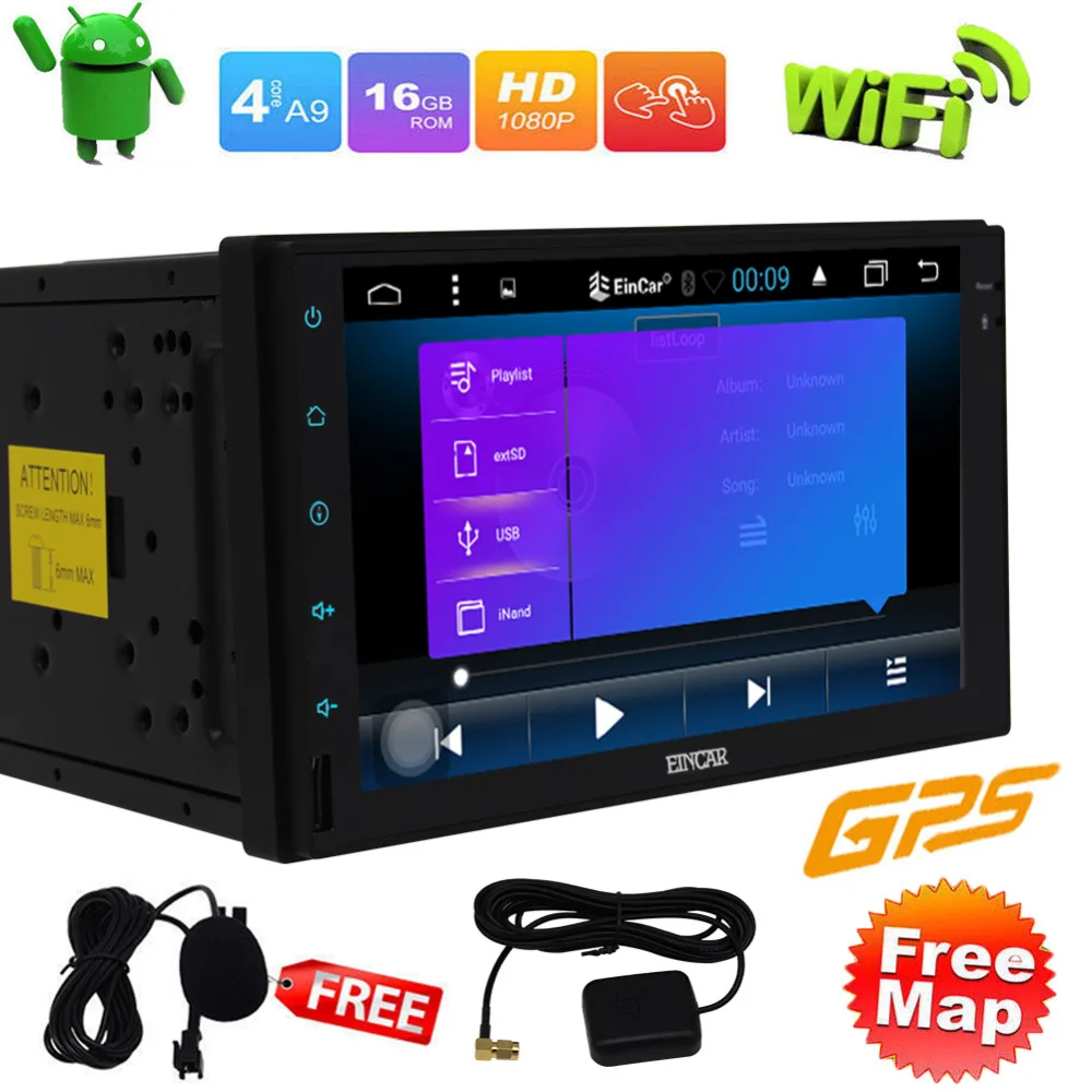 Android 6.0 Car Stereos 7inch Full Touchscreen Player in Dash Double