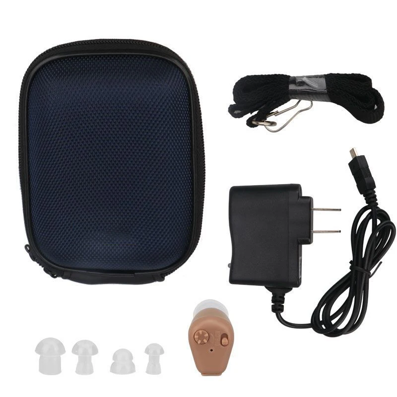 

Newly 1 Pair Rechargeable Digital Hearing Aids Apparel Auditive Sound Amplifier 19ing