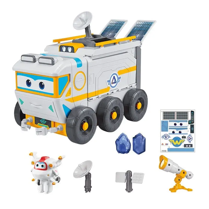

Genuine Super Wings Space Exploration Scene Shop Truck Transformation Vehicle Action Figures Children's Deformation Car Toys