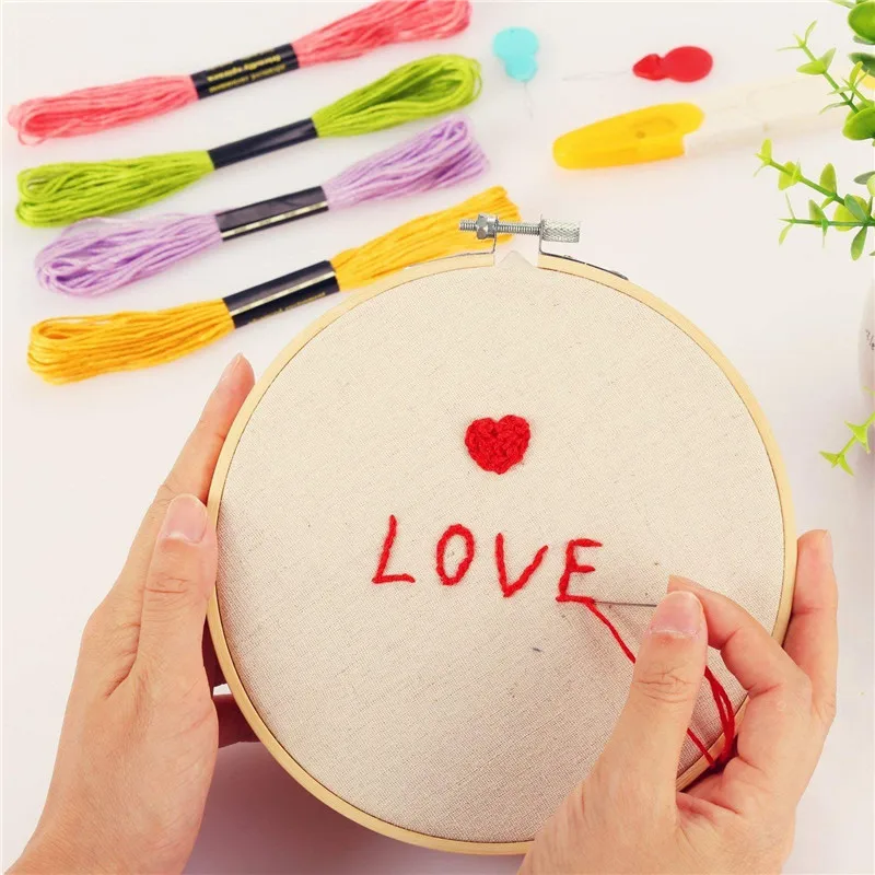 Looen Embroidery Floss Kit 50 Colors Friendship Bracelets Floss DIY Craft with Sewing Needles Bobbins Cross Stitch Kits With Box (9)