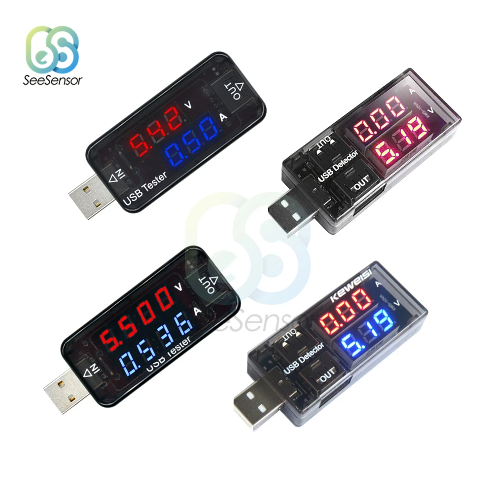 

Digital USB Mobile Power Charging Current Voltage Tester Meter Mini USB Charger Doctor Voltmeter Ammeter