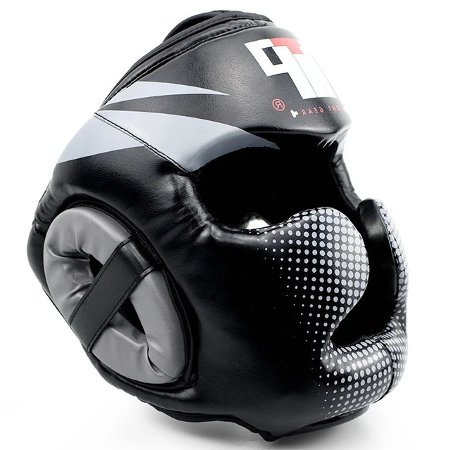 Good quality boxing training Sanda protective gear helmet enclosed
