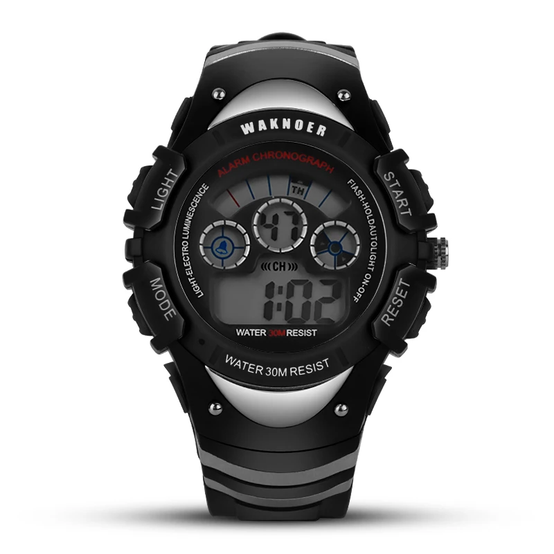 

WAKNOER Waterproof Digital Watch Men Watch Fashion LED Sport Watches Silicone Men's Watch Clock reloj hombre relogio masculino