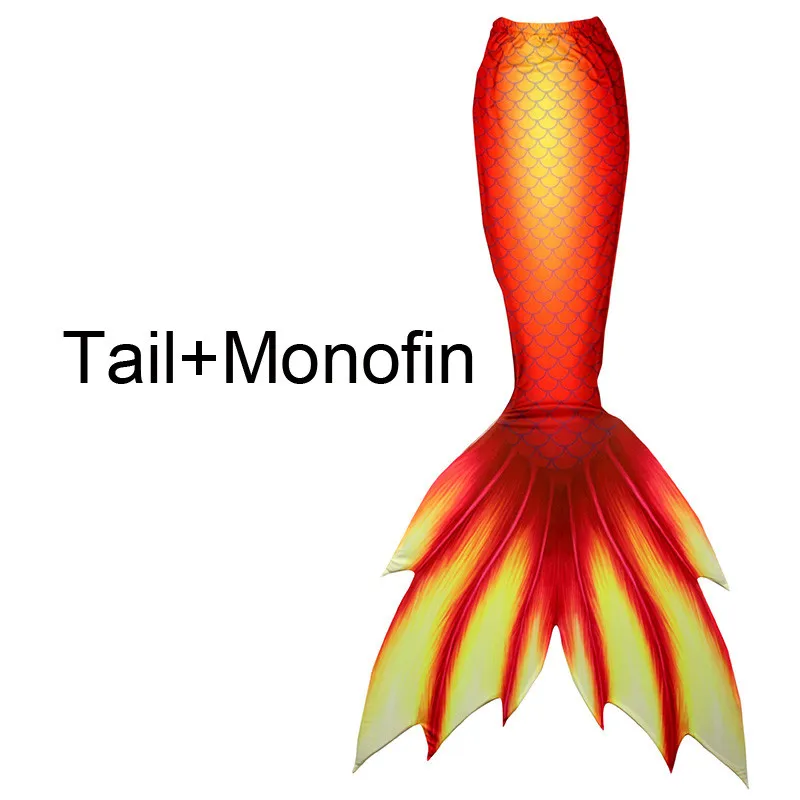 Новая мода взрослых хвост русалки с монофином для плавания русалка косплей - Цвет: A8 Tail Monofin