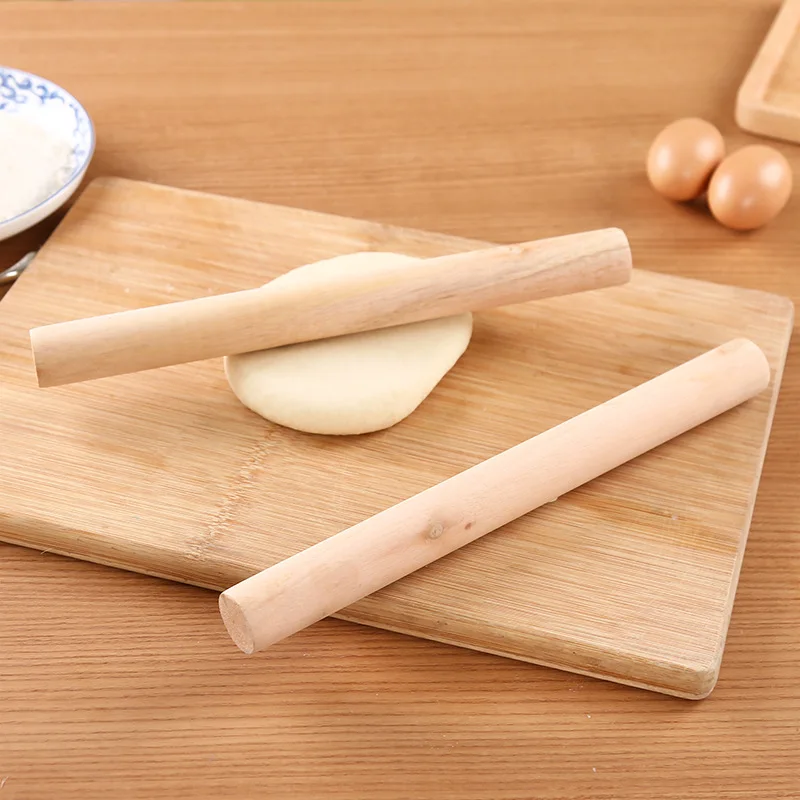 

Natural Kitchen Solid Wooden Rolling Pin Fondant Cake Decoration Dough Roller Baking kitchen Cooking Tools Accessories