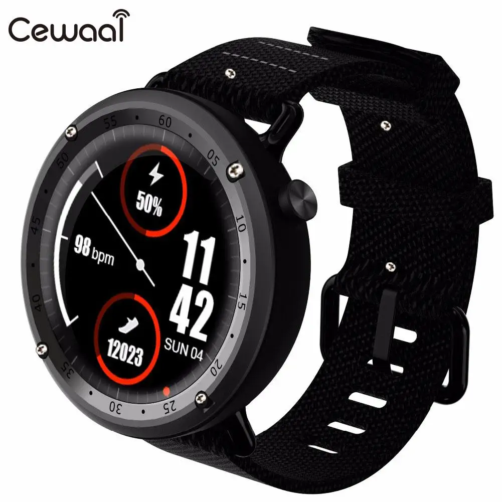 

Cewaal 460mAh Multiple Languages Blood Pressure Smart BT Bracelet Monitoring Smart Wristband Waterproof GPS Positioning