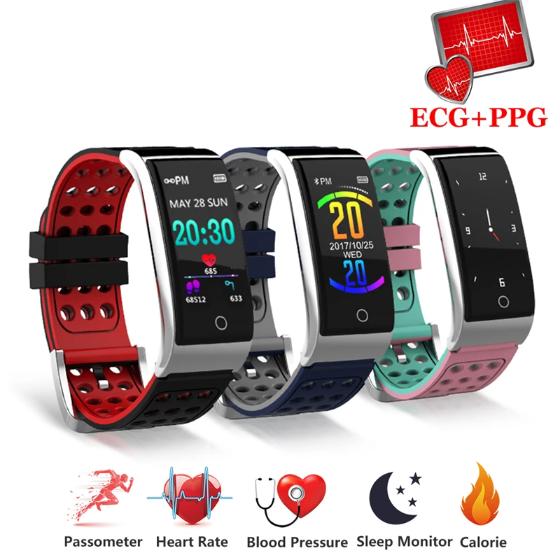

Health Bracelet Heart Rate Sleep Blood Pressure Monitoring Provides Health Report Support Take Mdecine Reminder PK huaweis Band