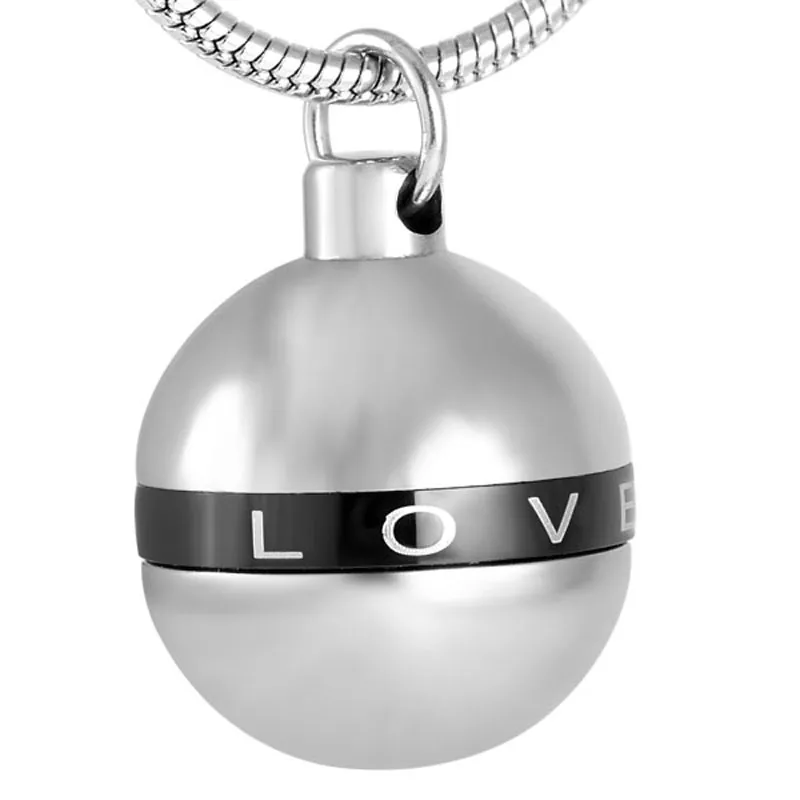 Openable Ball Cremation Urn Pendant Stainless Steel Memorial Ash Keepsake Necklace Jewelry | Украшения и аксессуары