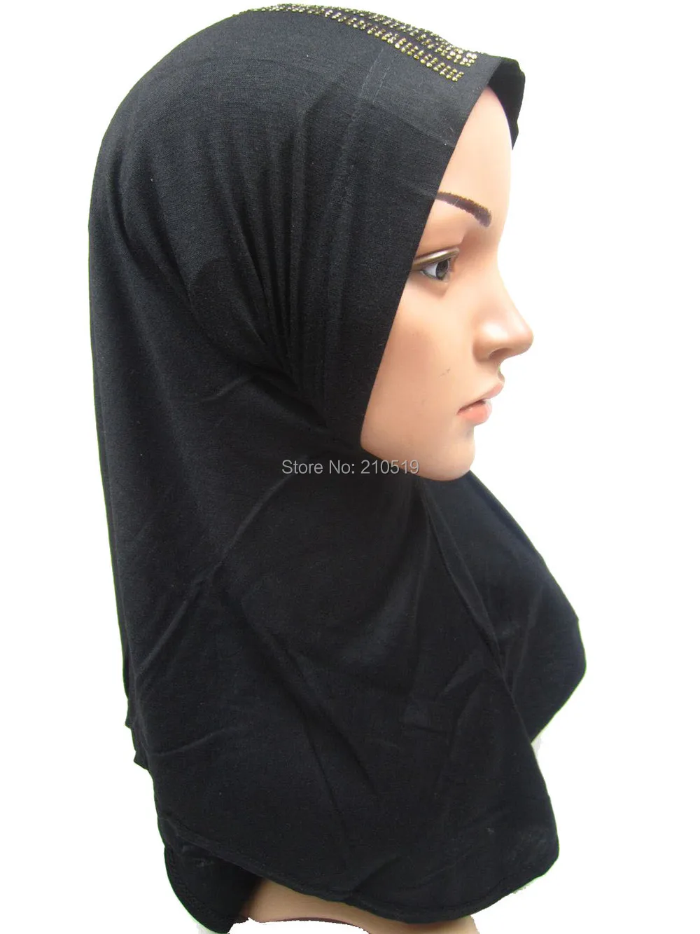 YP007 сплошной цвет из двух частей исламский головной убор, мусульманский хиджаб