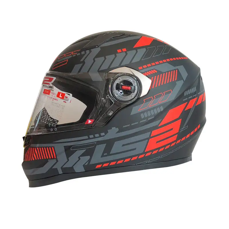 LS2 FF358 Полнолицевой мотоциклетный шлем Casco Moto Man LS2 шлем со съемной и моющейся внутренней накладкой capacete LS2 утвержденный ECE - Цвет: 32