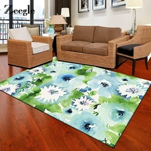 Zeegle акварель жаккард гостиная Впитывающий Коврик Коврики Спальня Детская для малышей Противоскользящие коврики Декор Площадь Ковер