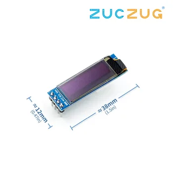 

0.91 Inch 128x32 IIC I2C White / Blue OLED LCD Display DIY Module SSD1306 Driver IC DC 3.3V 5V for arduino