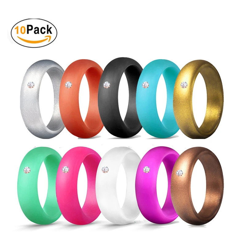 Buy 1 Set FDA Silicone Rings 5.7mm Hypoallergenic