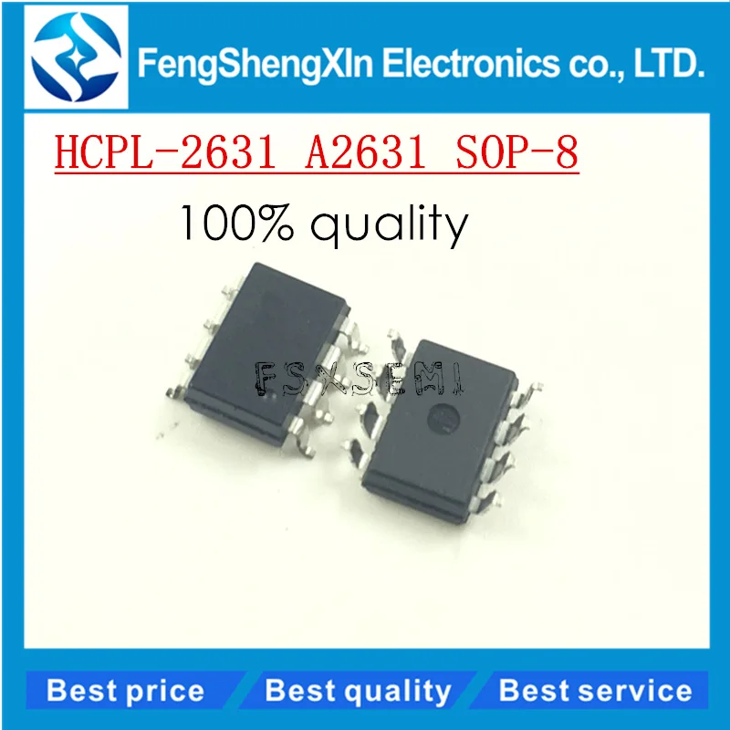 10pcs/lot New A2631 HCPL-2631 HCPL-A2631 SOP-8 High CMR Speed TTL Compatible Optocouplers | Электронные компоненты и