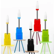 1 шт. керамическая дрель для ногтей, сверла поворотные Burr пилочки для педикюра, кутикулы, фрезы для фрезерного станка, маникюрные инструменты