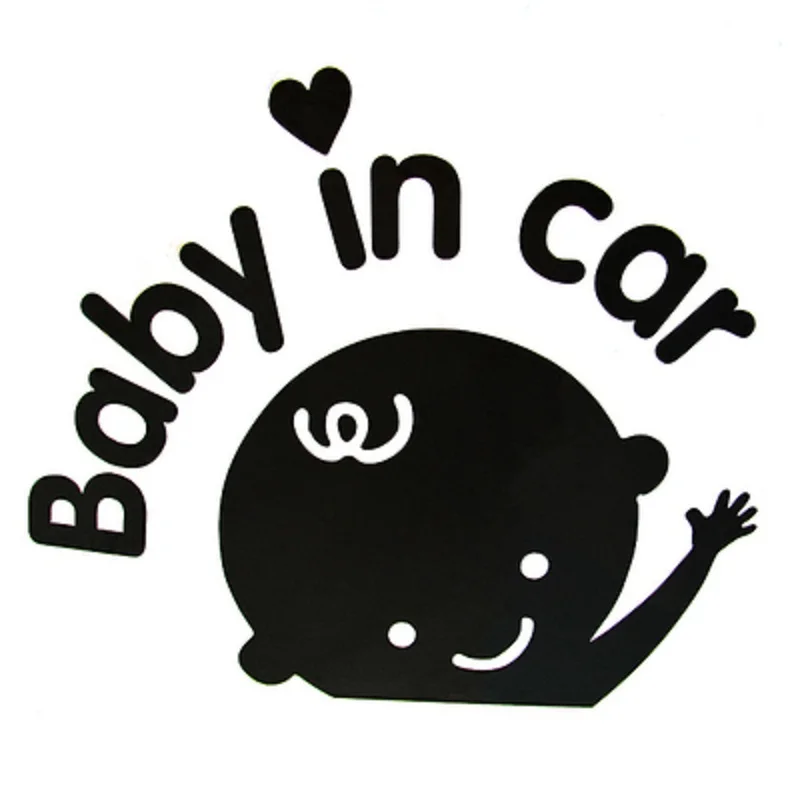 (50 pieces /lot) Wholesale baby in car vinyl car window stickers decals
