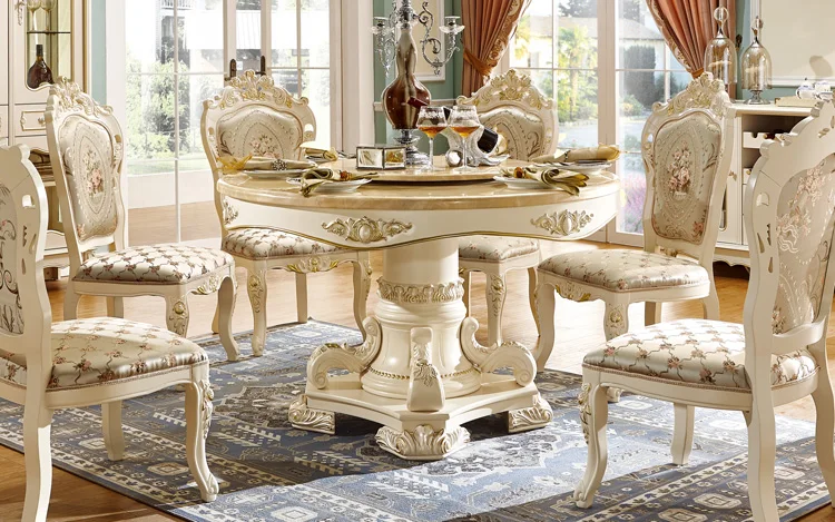 Foshan top furniture gold dining table dinning round rotating table for wedding - 908 Foshan top furniture gold dining table dinning round rotating table for wedding - 908