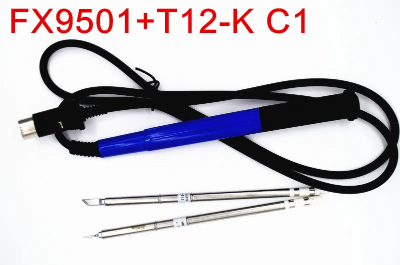 2 шт. наконечники T12 с ручкой 9501 для паяльной станции Hakko FX951 950 сварочные