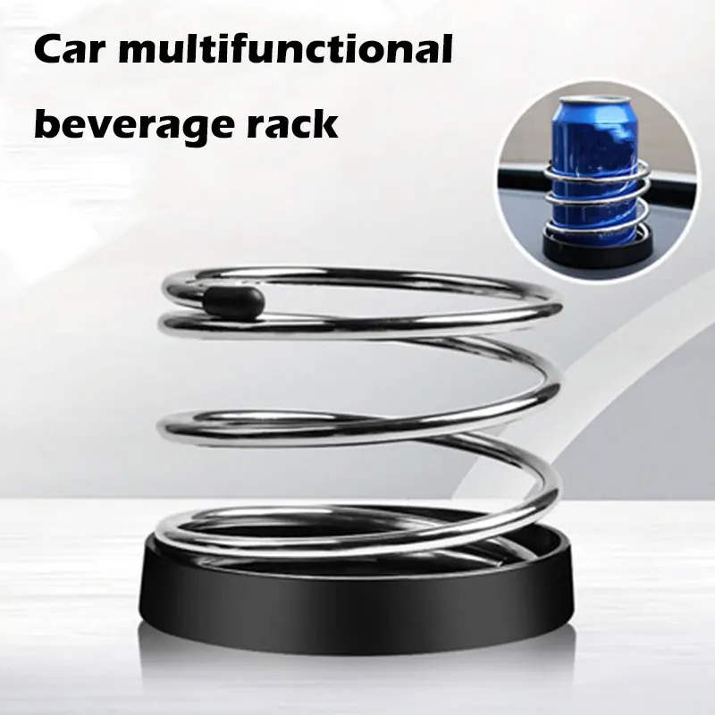 

Metal Spring Cup Holder Drink Cup Holder Durable Universal Stand Dash Board Storage Spring Beverage Holder
